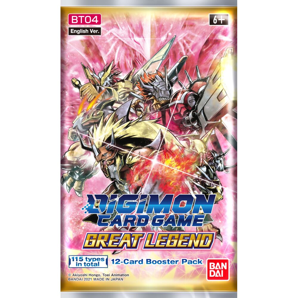 Digimon Verzamelkaarten TCG Great Legend 12 kaarten Booster Pack