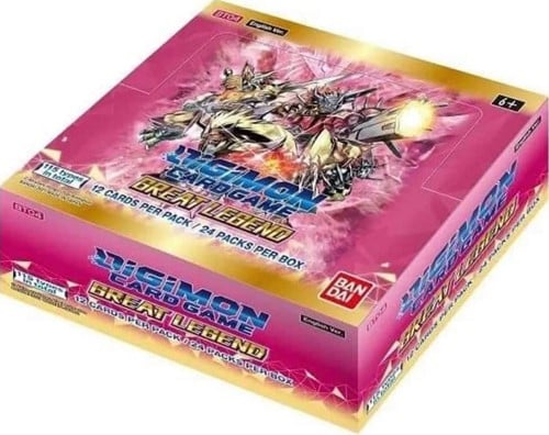 Digimon Verzamelkaarten TCG Great Legend 12 kaarten - 24 packs Booster Pack